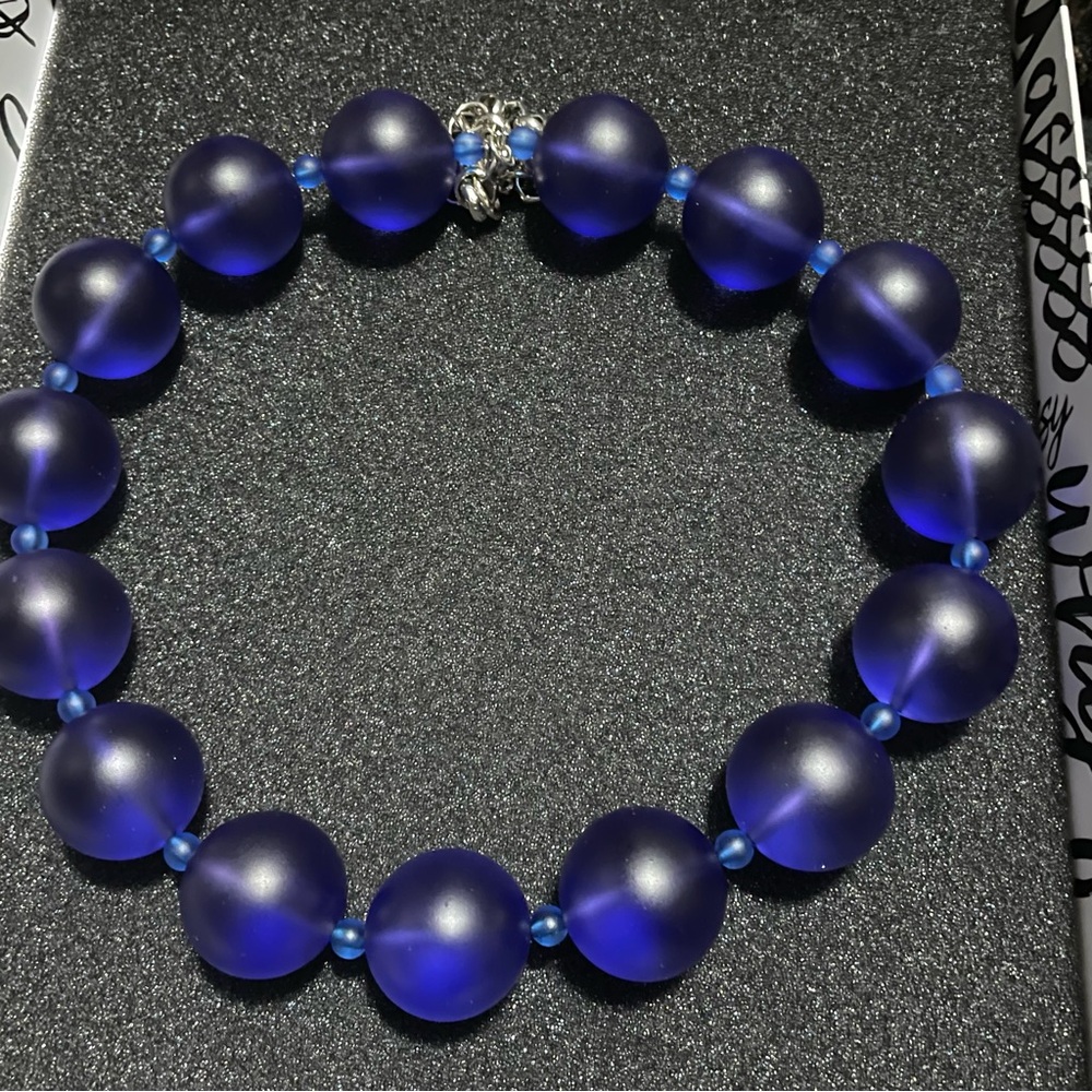 Sassy Jones Dina Collar- Blueberry